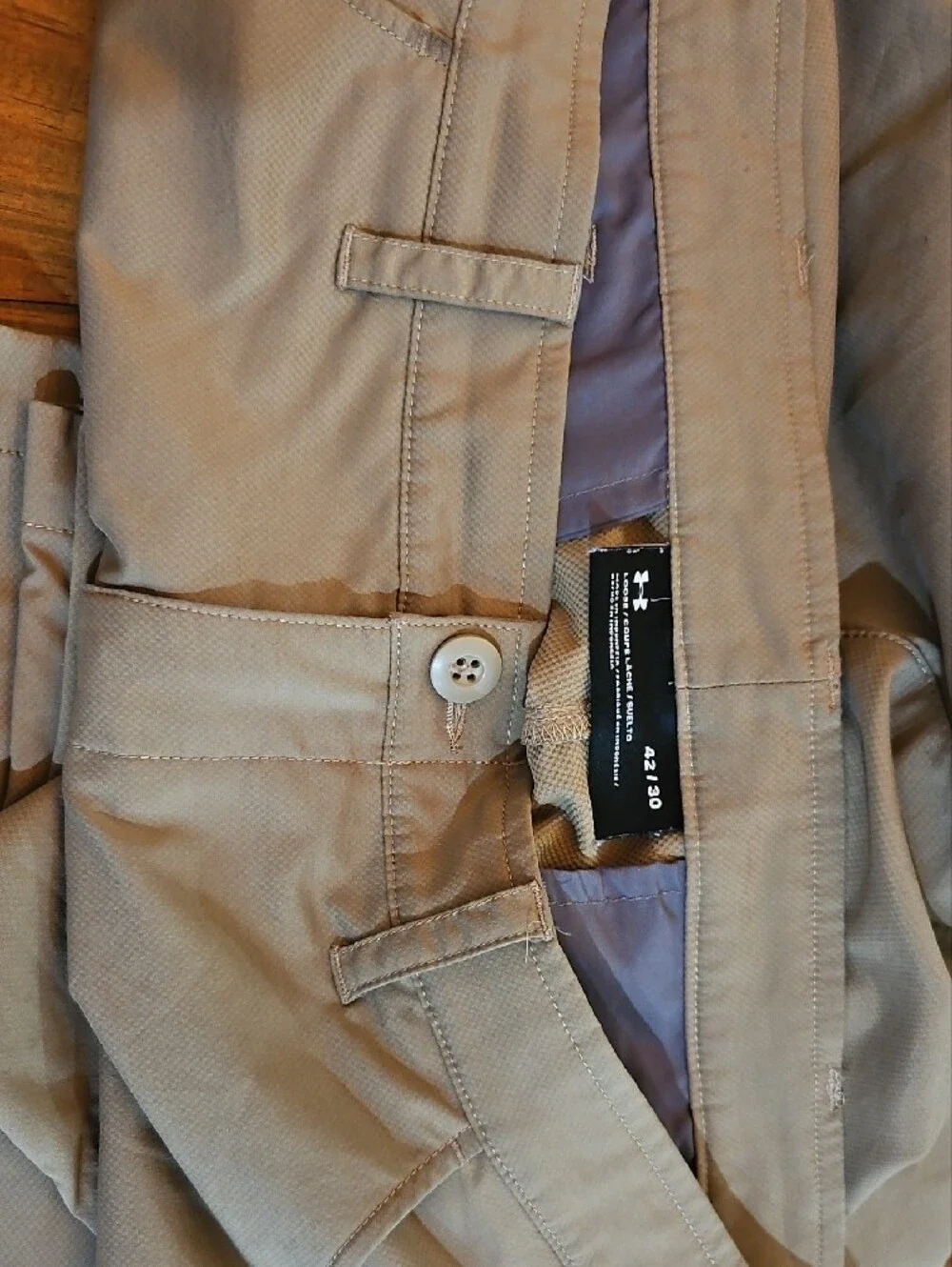Under Armour Men's Tan Performance Chinos 42-30